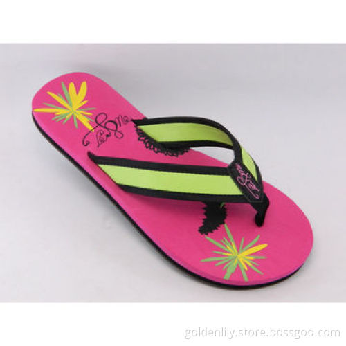 Women's EVA flip-flops with PU strap, available sizes in 36-41#